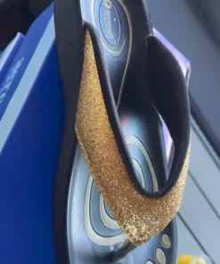 Aerowalk sandaler m. Guld glimmer