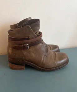 Air Step A.S 98, stövletter i skinn stl 38
