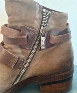 Air Step A.S 98, stövletter i skinn stl 38