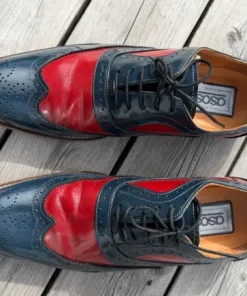 Asos Blue and Red fake leather shoes EU45