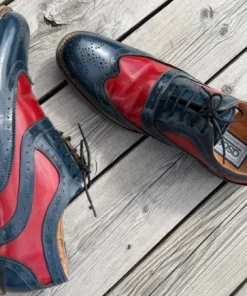 Asos Blue and Red fake leather shoes EU45