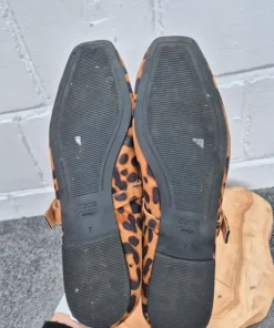 ASOS panterka Mary Jane balerinki damskie balletcore leopard coquette EU40 HIT