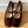 baleriny Mary Jane brązowe eleganckie buty damskie 38