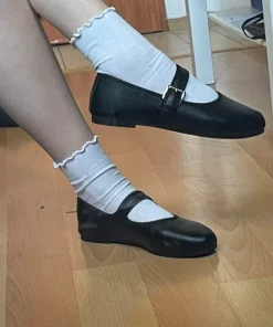 baleriny z paskiem zapinane