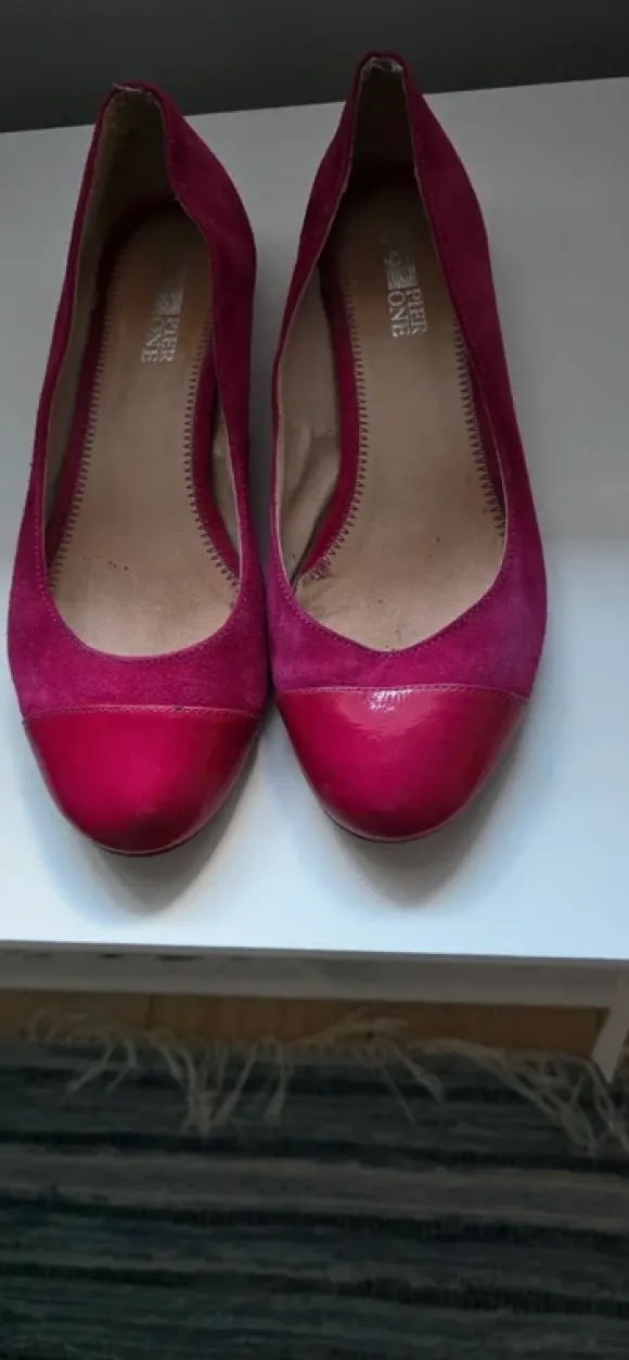 Ballerina sko i cerise stl 39 Pier One