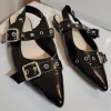 Ballerinaer sling-back, Mary Janes stil, str. 39