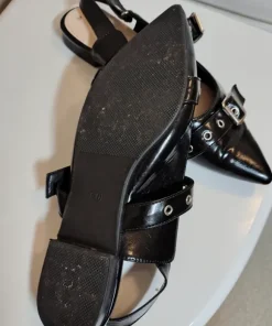 Ballerinaer sling-back, Mary Janes stil, str. 39