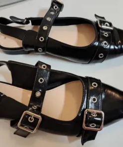 Ballerinaer sling-back, Mary Janes stil, str. 39