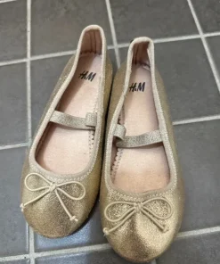 Ballerinaskor guld/glitter storlek 27