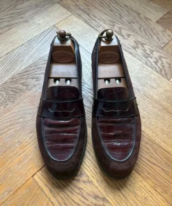 Bally - Brown Suede & Burgundy Loafers (40-41)