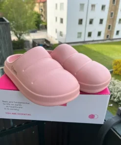 Beez ljusrosa slipin tofflor