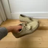 Beige clarks