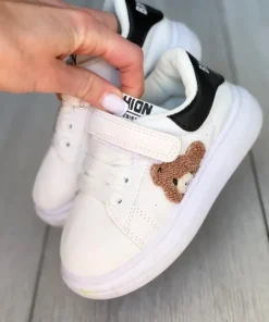 Białe sneakersy adidasy na rzepy 26