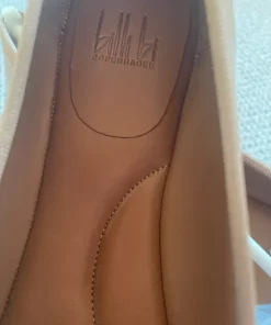 Billi Bi ballerina sko str.37 helt nye ikke brugt brun med sort lak snude