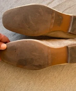 Billi Bi ruskindsloafer beige str 37