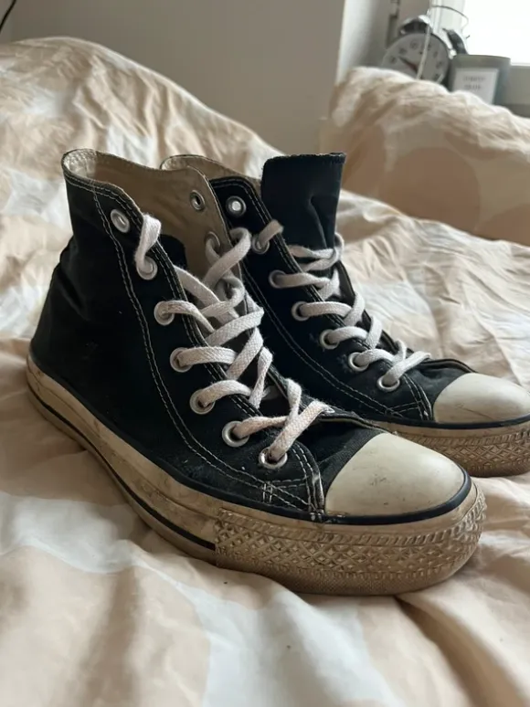Black 37.5 High Converse