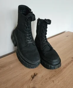 Botki na platformie workery Deezee czarne 36