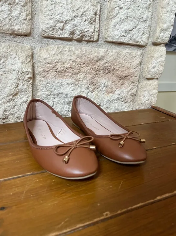 Bruna ballerina skor