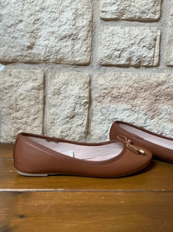Bruna ballerina skor