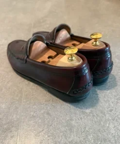 Burgundy Moc Toe Loafers