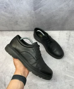 Buty Geox U Spherica wizytowe półbuty czarne eleganckie skórzane klasyczne 41