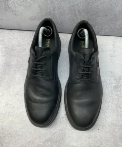 Buty Geox U Spherica wizytowe półbuty czarne eleganckie skórzane klasyczne 41