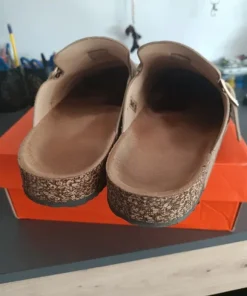 Buty klapki mule chodaki camel beżowe khaki r. 39