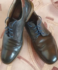 Buty męskie skórzane brązowe