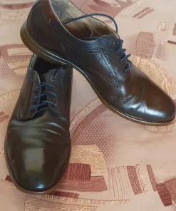 Buty męskie skórzane brązowe