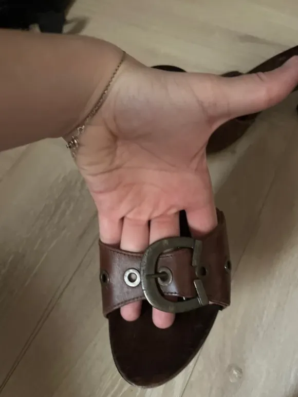 buty vintage na obcasie