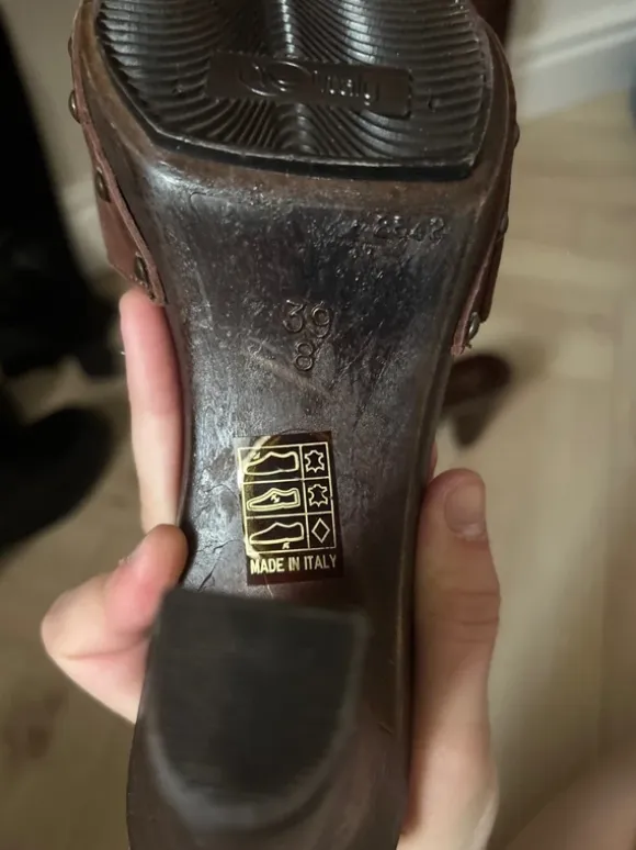 buty vintage na obcasie