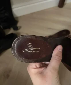 buty vintage na obcasie