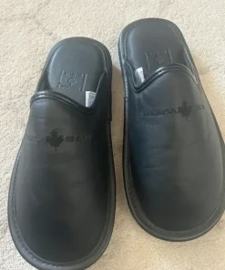 Canada snow Zia Leather tofflor inneskor Black Svart size 41 toppskick