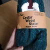 Cedar Wood State Slipper Socks – Cosy Knit (Size 43–47)
