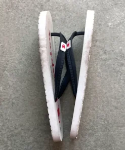 Champion Flip-flops white black size 43 retrostyle summer wear shoes