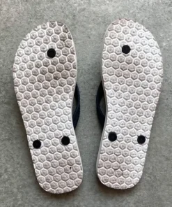 Champion Flip-flops white black size 43 retrostyle summer wear shoes