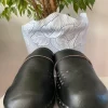 Chodaki black czarne rozmiar 41/42 - skóra naturalna - made in Sweden