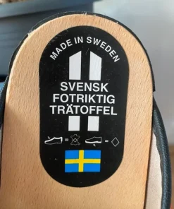 Chodaki black czarne rozmiar 41/42 - skóra naturalna - made in Sweden