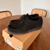 Clarks Originals Wallabee Black Suede Shoes, Size 43