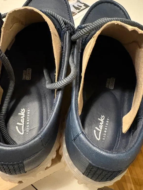 Clarks Torhill Lo Navy Leather – str. 46