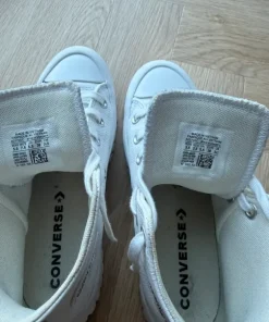 Converse allstars hvid læder str. 38