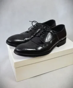 Czarne Eleganckie Buty Skórzane Męskie Wittchen (42)