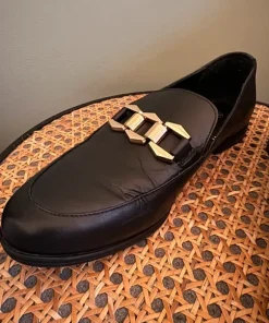 Czarne skórzane buty loafersy mokasyny Lasocki rozmiar 37