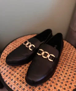 Czarne skórzane buty loafersy mokasyny Lasocki rozmiar 37