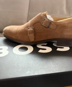 Eleganckie buty Hugo Boss Monk 39,5 skóra zamsz