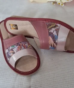 Eleganckie, skórzane laczki damskie,rozmiar 40