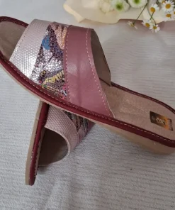 Eleganckie, skórzane laczki damskie,rozmiar 40