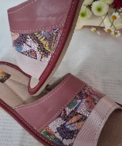 Eleganckie, skórzane laczki damskie,rozmiar 40