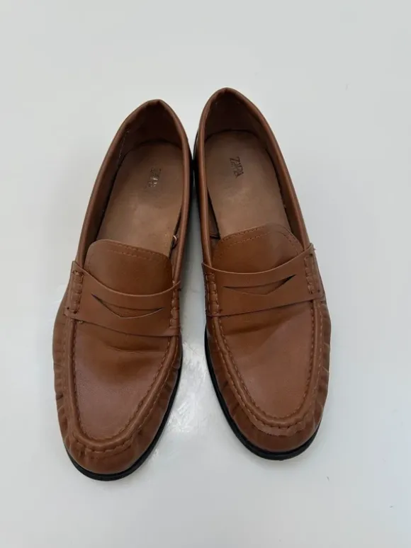 Elegante cognacfarvede loafers