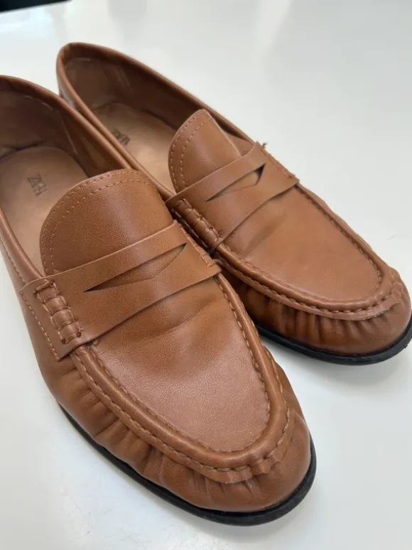 Elegante cognacfarvede loafers